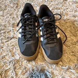 Adidas platform bold gazelles Black and White